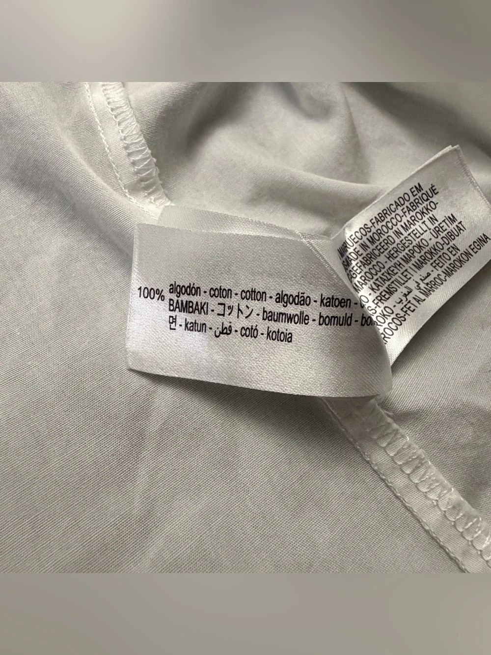 Zara tag size